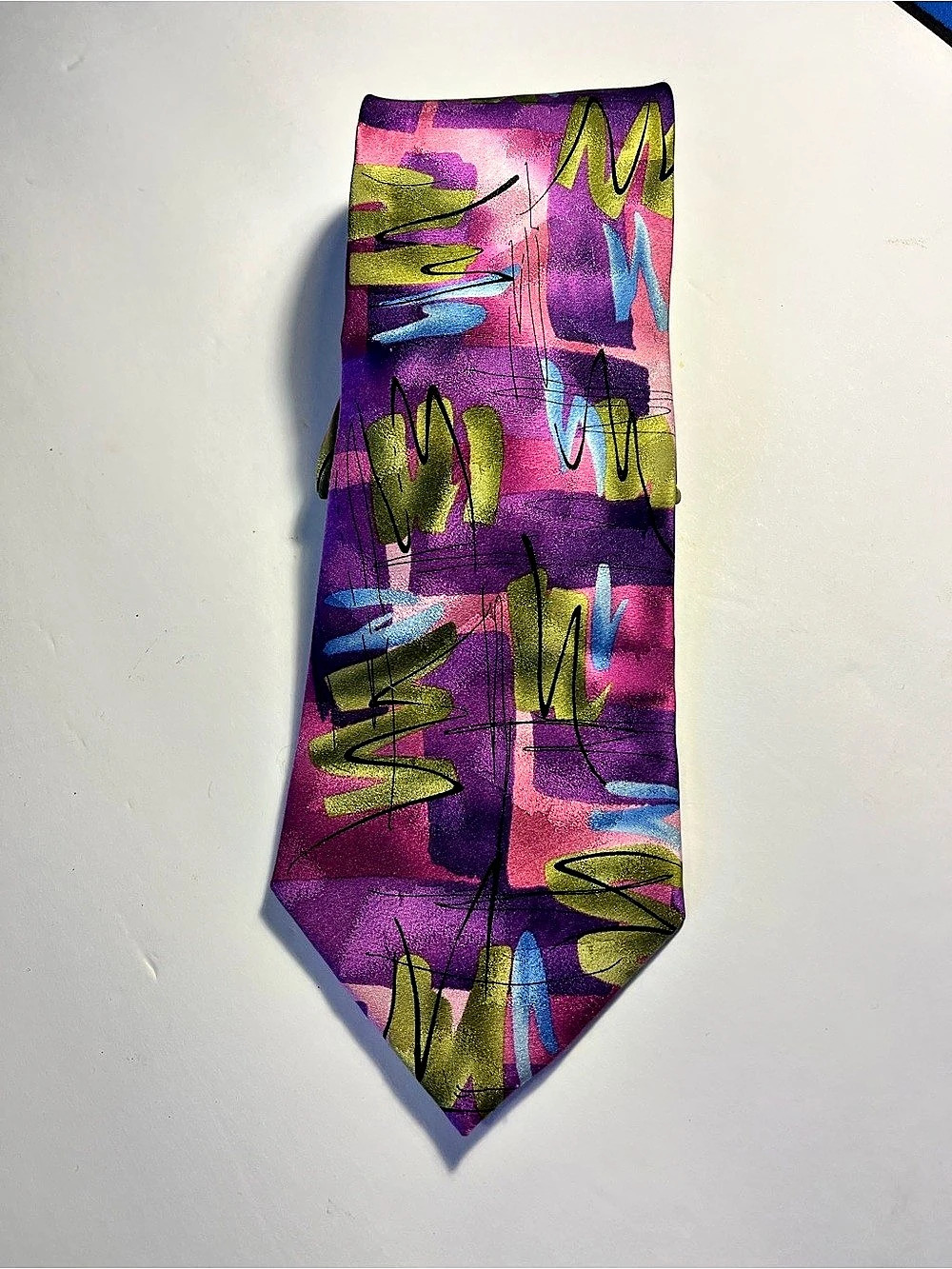 Jerry Garcia Purple Tree Collection Thirty-Eight Silk Tie Abstract Art